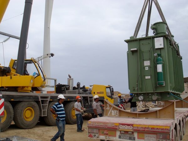 Poste HT/MT/BT 90/30KV/B2, montage de transformateur 40 MVA (pour le compte final de la STEG).