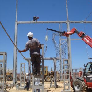 HV / MT / LV 90 / 30KV / B2 substation, assembly of 40 MVA transformer for the METLINE wind farm (for the final account of STEG).